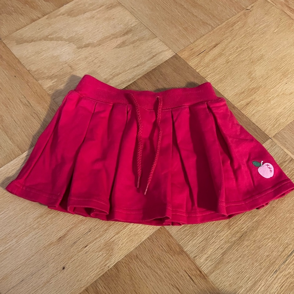 Oshkosh Red Pleated Toddler Skirt